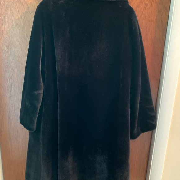 Vintage Black Fur Coat - Picture 3 of 3